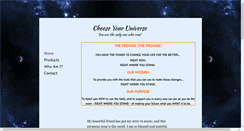 Desktop Screenshot of chooseyouruniverse.com