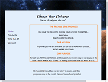 Tablet Screenshot of chooseyouruniverse.com